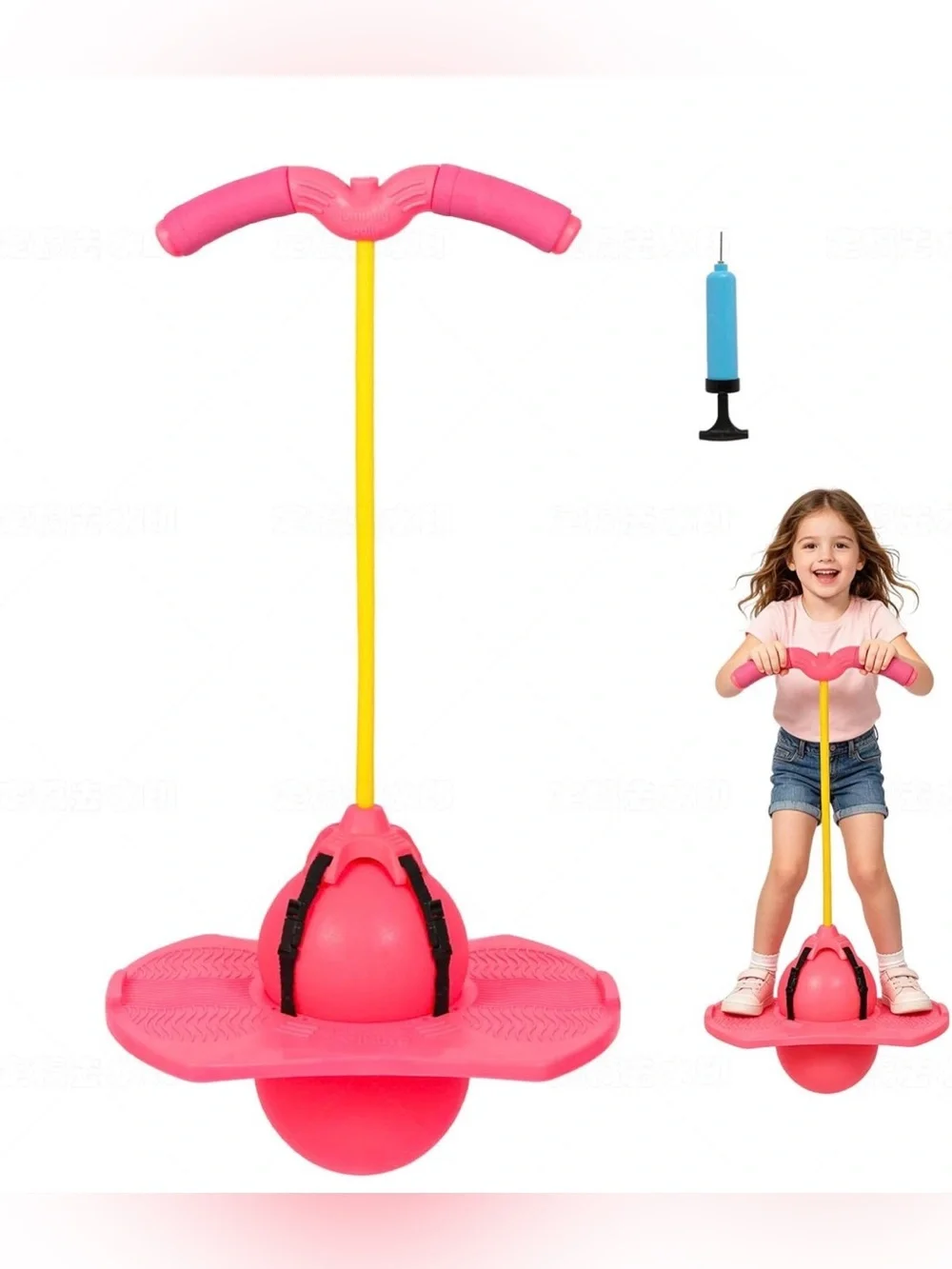 Kids Pink Pogo Sports Jumping Ball